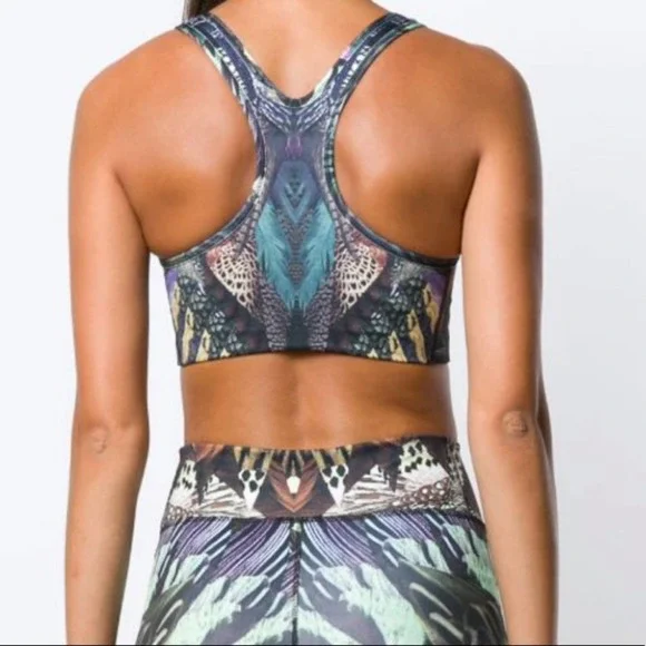 Nike Feather Print Crop Top Small - Picture 7 of 7